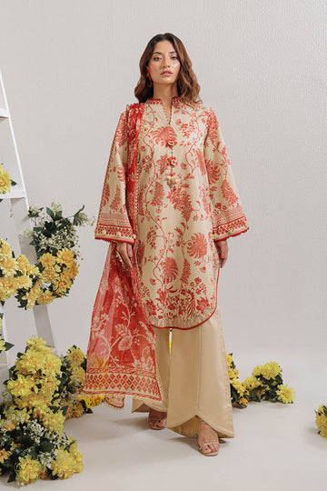 Bonanza Satrangi Almond - 3 PC (WUS25P3003) Summer Collection 2025